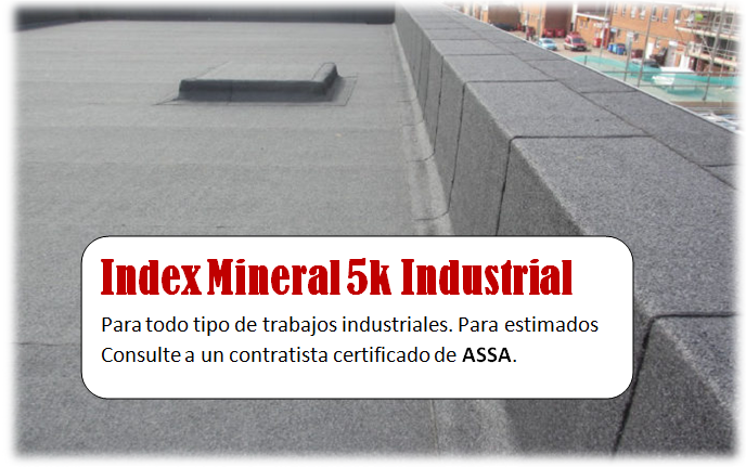 Techos industriales: roofing INDEX Mineral 5k de ASSA