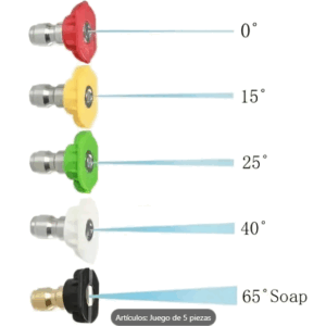 5-Pack Boquillas Pistola Máquina de Lavar